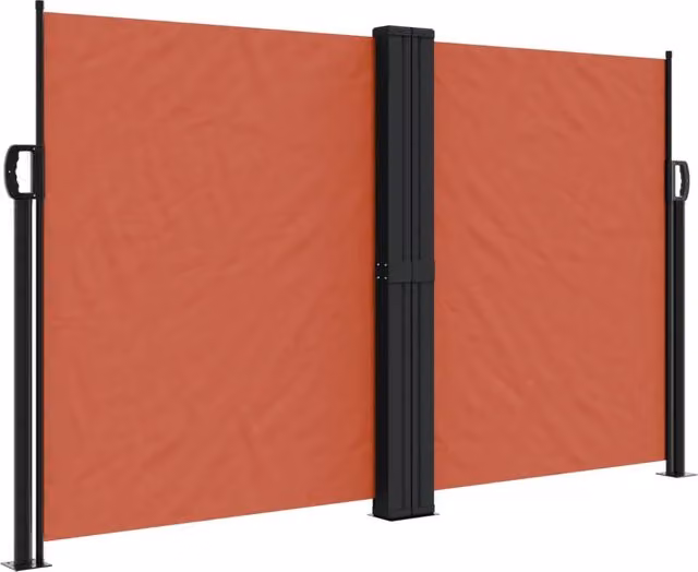 Tenda parasole laterale retrattile DESIGN IN in poliestere color terracotta e acciaio, L: 1200 cm, H: 140 cm