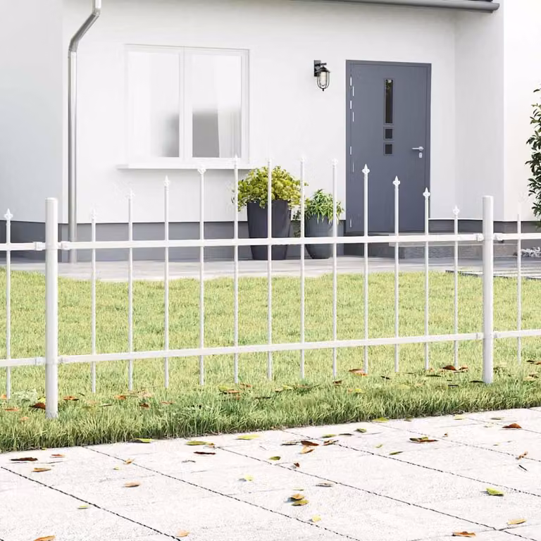 Maison Exclusive - Recinzione per giardino WOERDEN, 3 pezzi, 170 x 115 cm, colore bianco