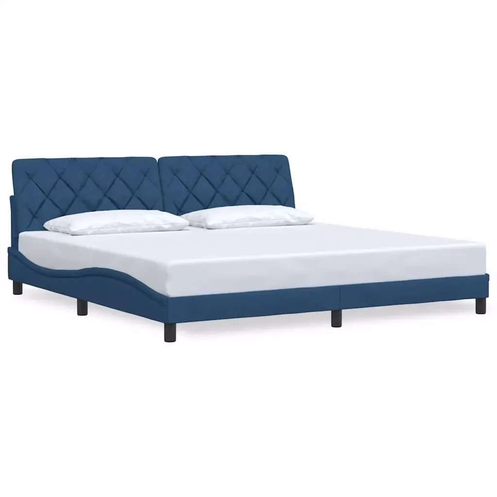 Giroletto vidaXL in tessuto blu senza materasso L/P: 200 x 200 cm – 2