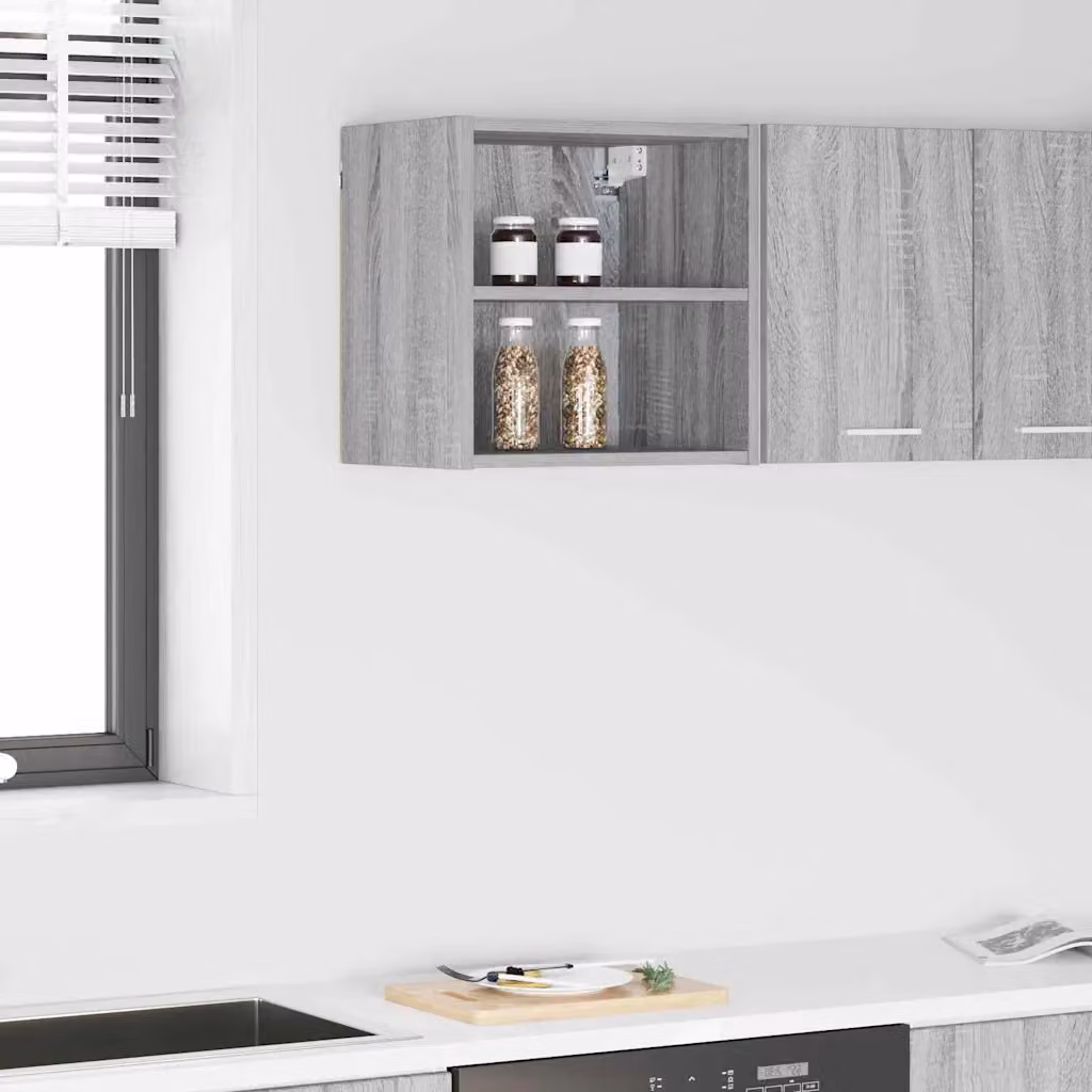 Armadio pensile da cucina vidaXL moderno in MDF Grigio L: 40 cm, P: 29,5 cm, H: 40 cm