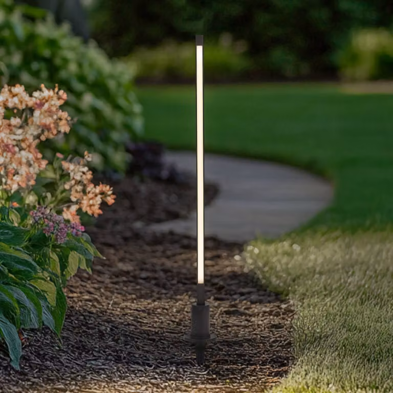 Lampioncino da giardino Neano Lindby, Nero, Alluminio, Moderno, Lampada LED da esterni