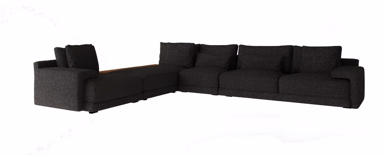 Ecksofa in stilvollem Design Schafft eine Atmosphäre der Entspannung