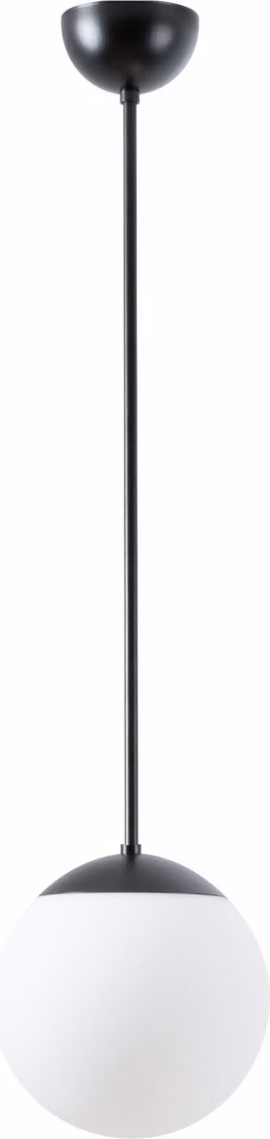 OSMONT ADR61274 ADRIA P1 apparecchio a sospensione in vetro nero/bianco IP40 3000 K 8W LED