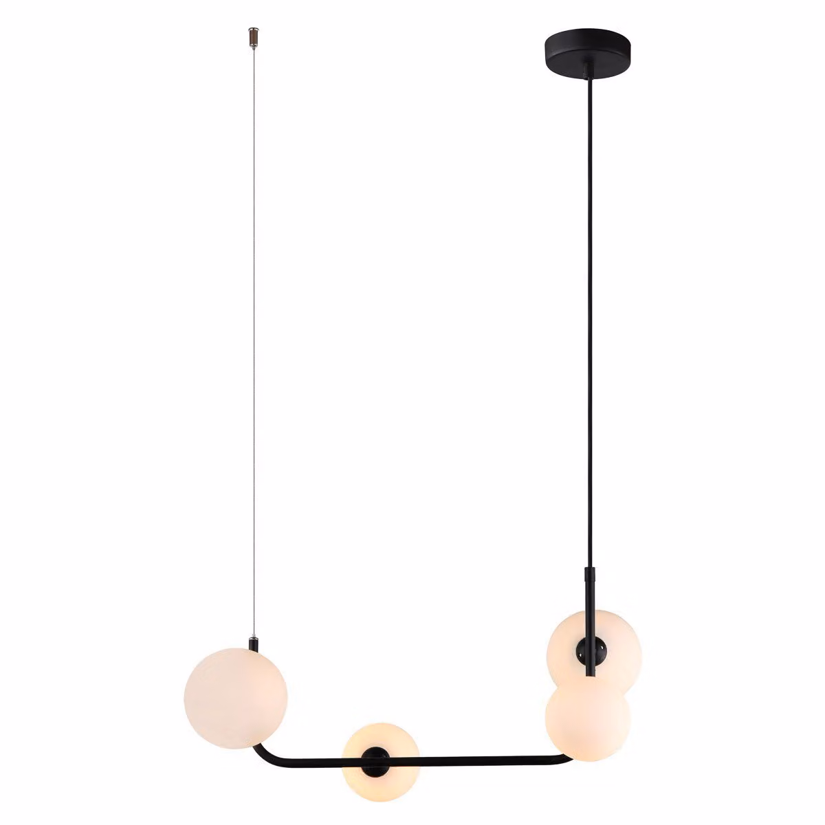 Italux Ferrand lampadario moderno nero MDM-4123/4 BK