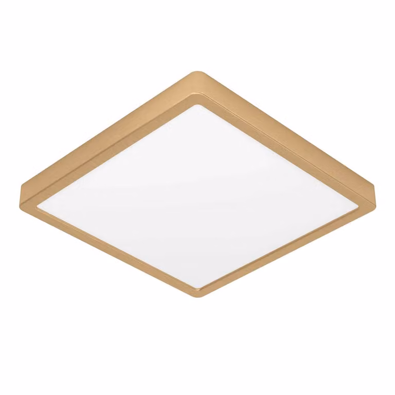 Eglo 900184 FUEVA 5 LED plafoniera 20,5W 285x285mm Ottone-spazzolato Bianco caldo