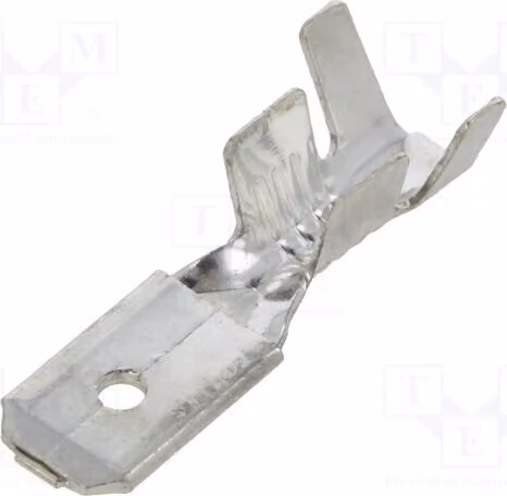 20 connettori: piatti, 6,3 mm, per cavi da 4÷6 mm², 0,8 mm, connettore maschio, connessione a crimpare, non isolati