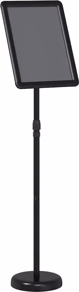 vidaXL Stand fieristici Nero 30 x 25 x 128 cm Alluminio