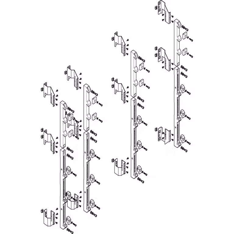Modulo barra collettrice ABN profonda 5FB/8RE 185 mm per CU 40x10 - 60x10 mm, a 5 poli, EBM 150 mm MTS58905