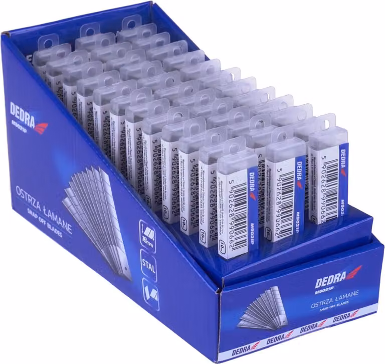 Lame da 18 mm, 10 pezzi x 36 pezzi - Espositore