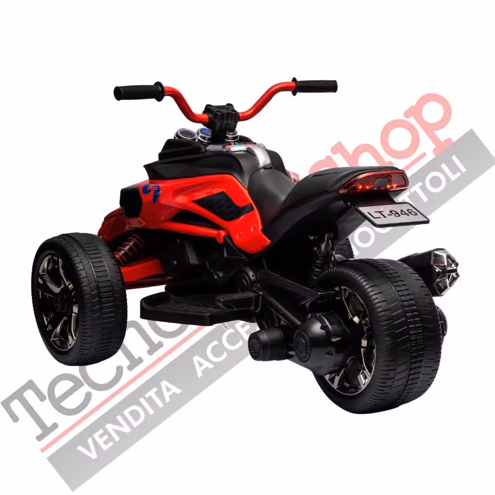 Quad Elettrico per Bambini ATV 3.0 12V Rosso con Luci e Suoni TECNOBIKE SHOP – 2