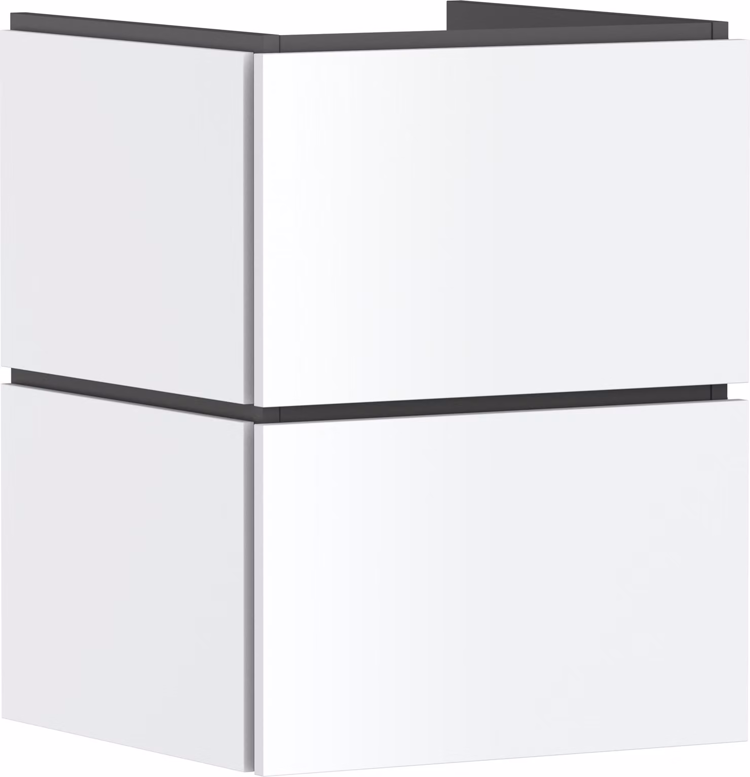 hansgrohe Xilesa E Meuble sous-lavabo pour lave-mains, 2 tiroirs PushOpen, 480x470x620mm, 54291700, 54291700