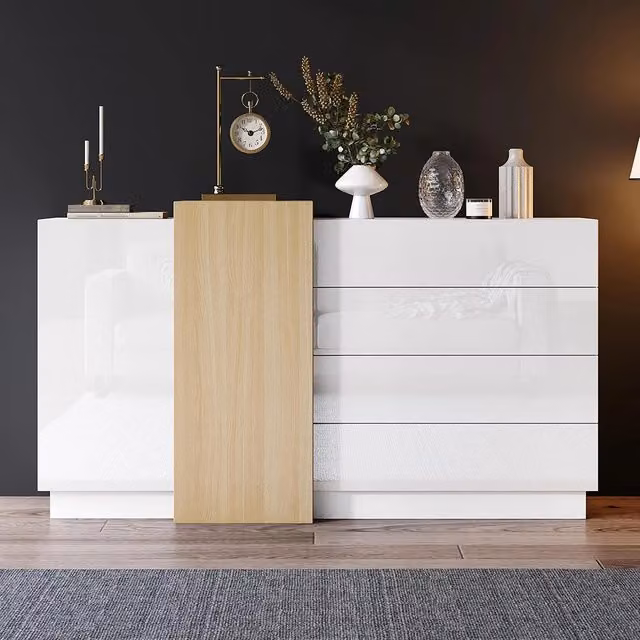 Buffet - Xylo - bianco minimalista spazio stoccaggio