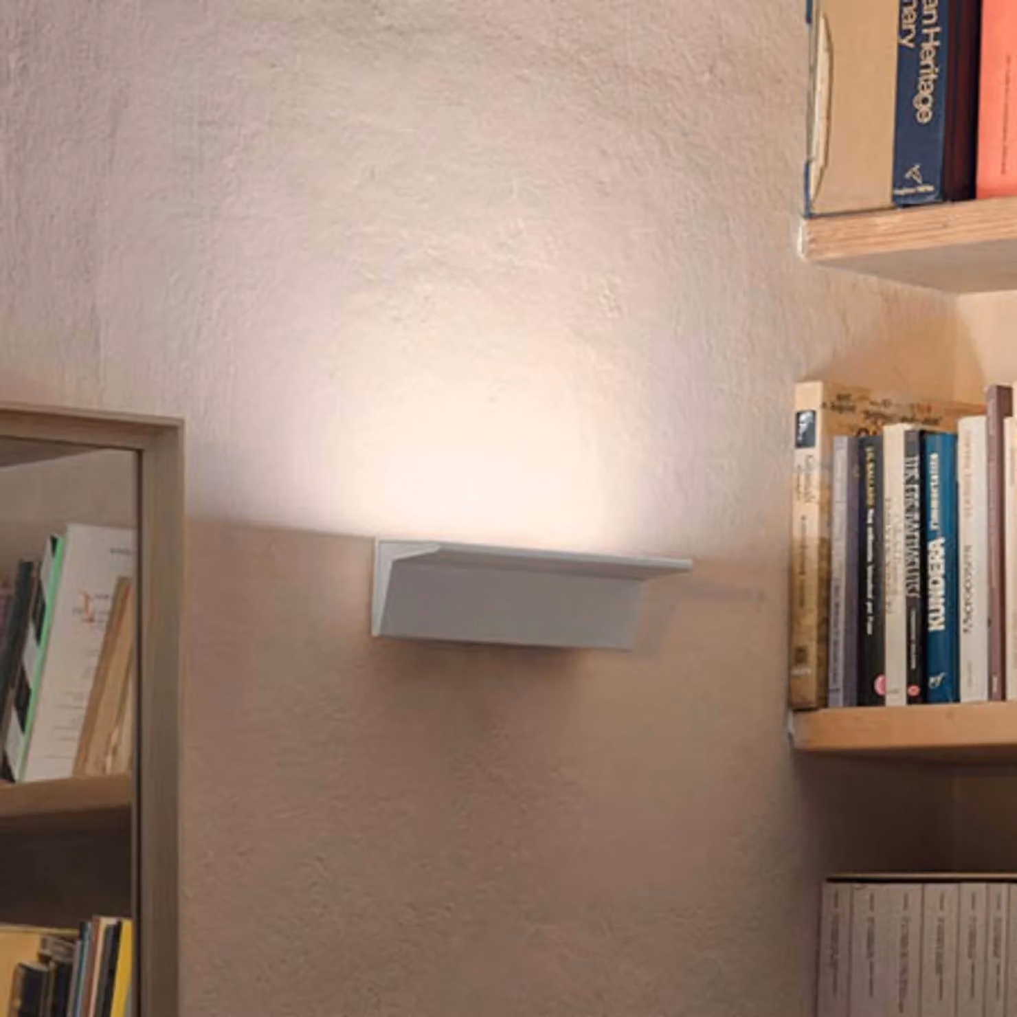 Nemo Applique da parete a LED Zena, dimmerabile, Bianco / Opale, Soggiorno / Sala da pranzo, Alluminio, Moderno, Applique a LED