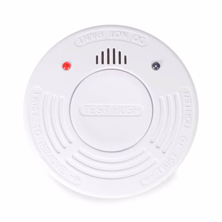 Allarme fumo | Alimentazione a batteria | Durata della batteria fino a: 10 anni | EN 14604 | Con pulsante di pausa | Con pulsante di test | 85 dB | ABS | Bianco