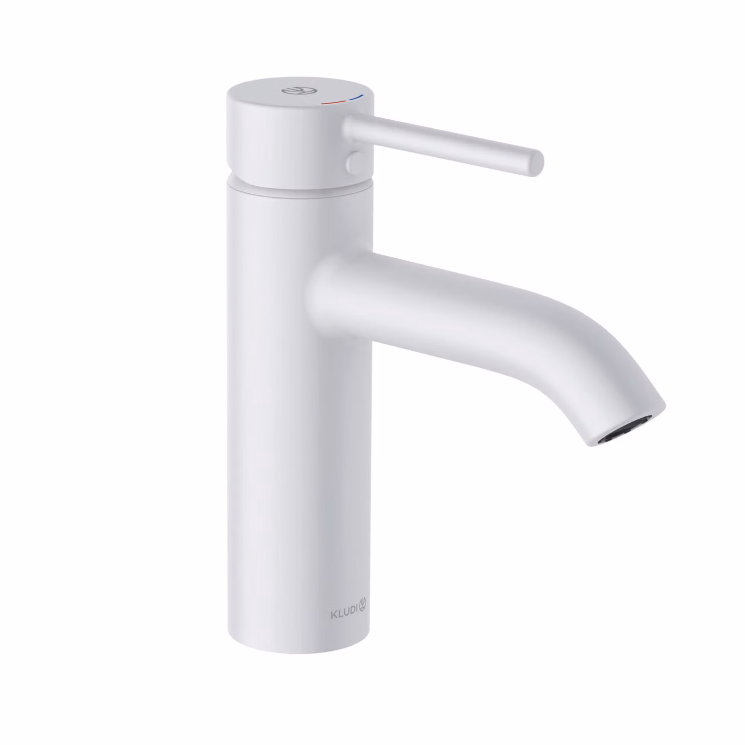 KLUDI BOZZ Mitigeur monocommandé pour lavabo, hauteur de bec 100mm, garniture d'écoulement PUSH-OPEN, 382885376, 382885376