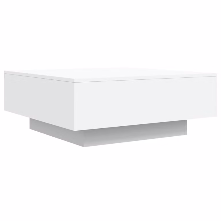Tavolino da Salotto Bianco 80x80x31 cm in Legno Multistrato