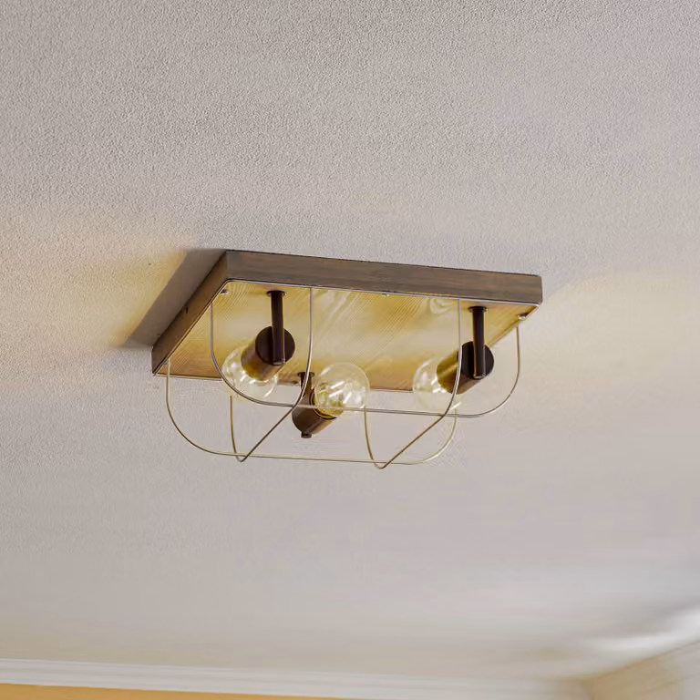 Plafoniera soffitto Neptuna BRITOP, dimmerabile, Legno chiaro, Corridoio, Legno, Plafoniera