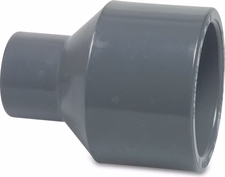 Manicotto riduttore Mega in PVC-U 110/90 mm x 75 mm raccordo adesivo/manicotto adesivo x manicotto adesivo 16 bar, grigio