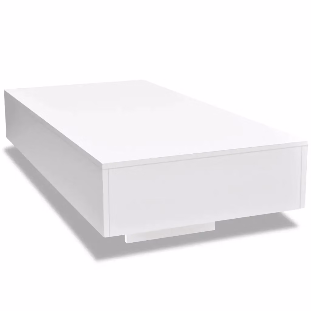 Tavolino da caffè moderno vidaXL bianco lucido in MDF – 2
