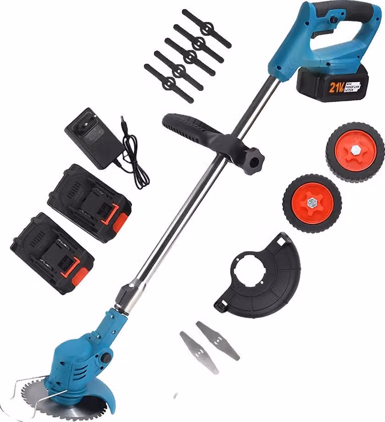 Tagliasiepi a batteria, con albero regolabile, design leggero, 2 batterie incluse, prodotto per il mercato europeo