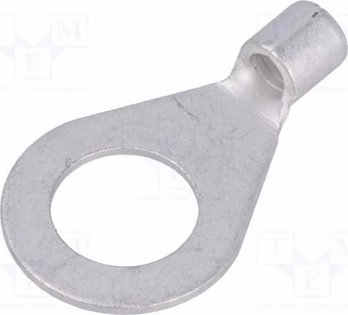 5 connettori a crimpare per cavi M10, sezione 4÷6 mm², per collegamenti di cavi, isolati (modello ST-0810/6)