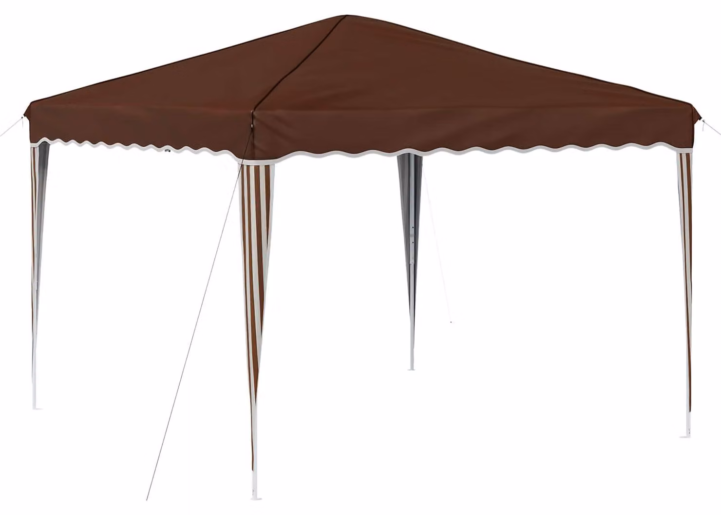 Tenda per feste a pop-up 288 x 288 x 245 cm Marrone