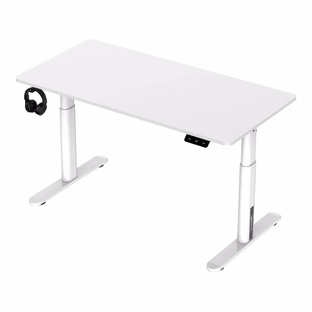 Scrivania Ringe pro.tec per cameretta, regolabile in altezza con sollevamento elettrico, Bianco, L: 120 cm, P: 60 cm – 2