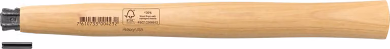 Manico di ricambio in legno di hickory con cuneo, 60 mm