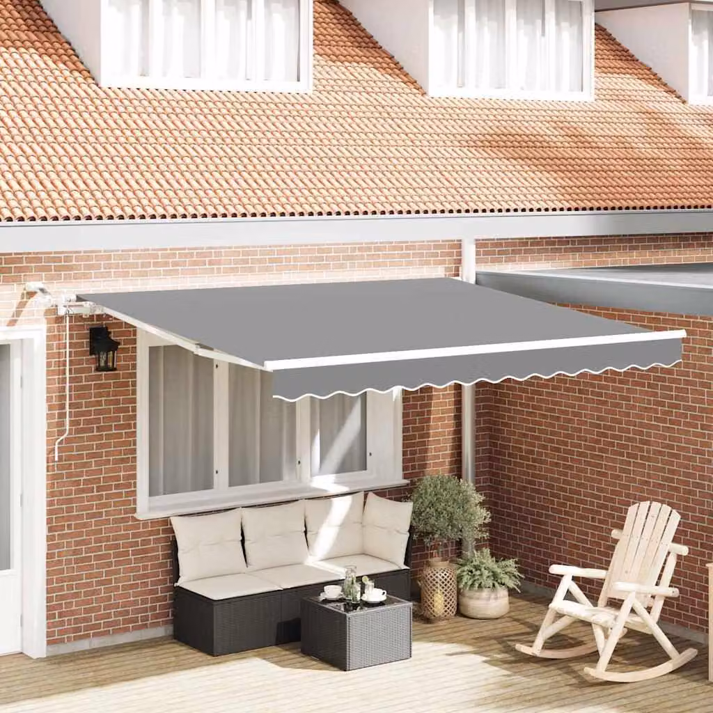 Maison Exclusive - Struttura elettrica per tenda da sole con LED e sensore, dimensioni 3,5 x 2,5 metri