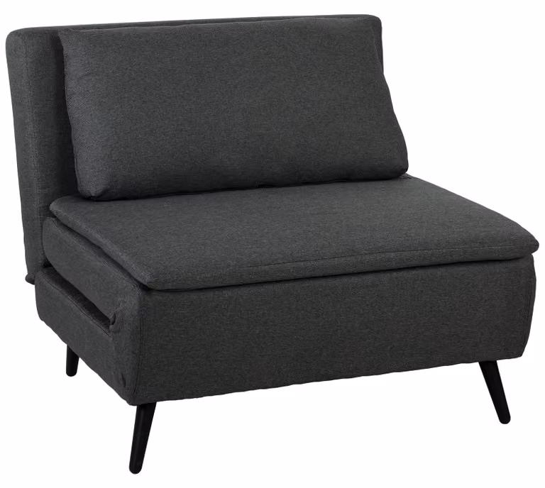 Poltrona letto HOMCOM 3 in 1 con funzione letto, schienale regolabile