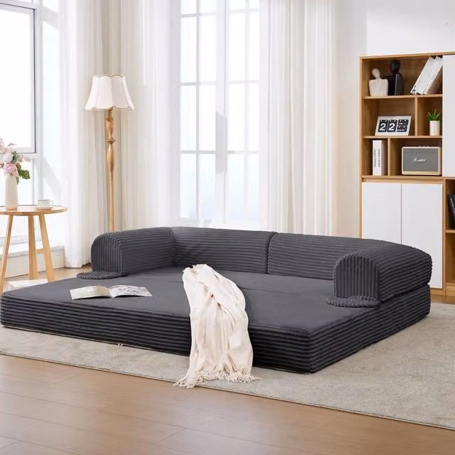 Divano letto 2 posti ¨C Minimal ¨C Tessuto corda morbido salvaspazio