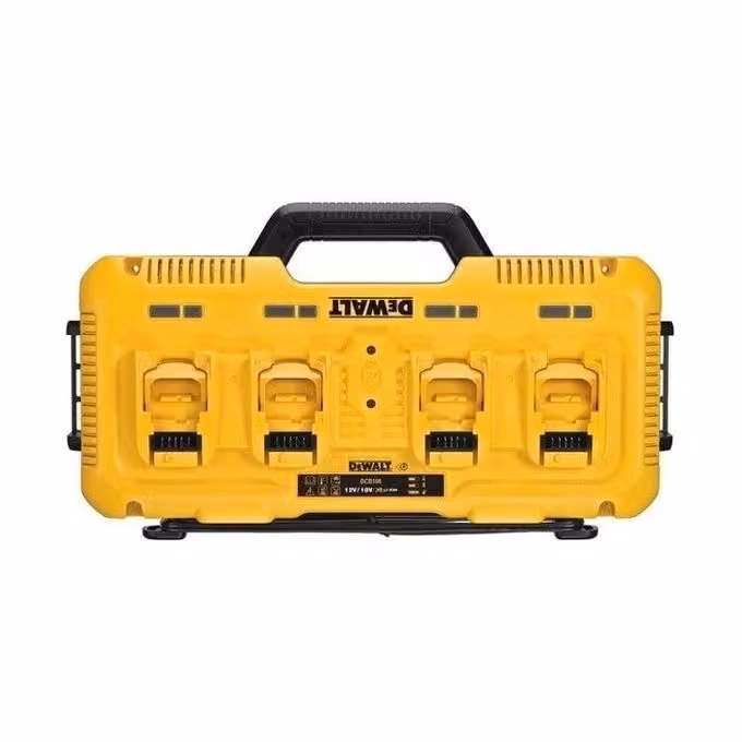 DeWALT DCB104-QW Caricatore per batteria con 4 ingressi 8A compatibile con serie XR e FLEXVOLT colore Giallo – 2