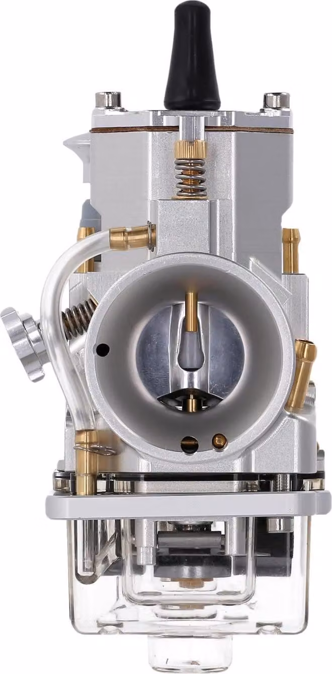 Carburatore a scorrimento piatto CNC, tipo PWK 26 - anodizzato argento