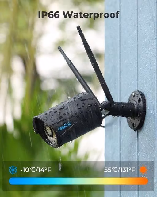 Telecamera di sorveglianza Wi-Fi Reolink colore nero