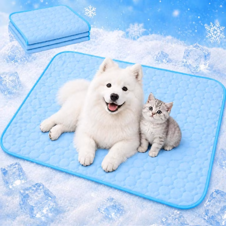 Tappetino refrigerante per cani e gatti, auto-raffreddante, 100x70 cm, lavabile