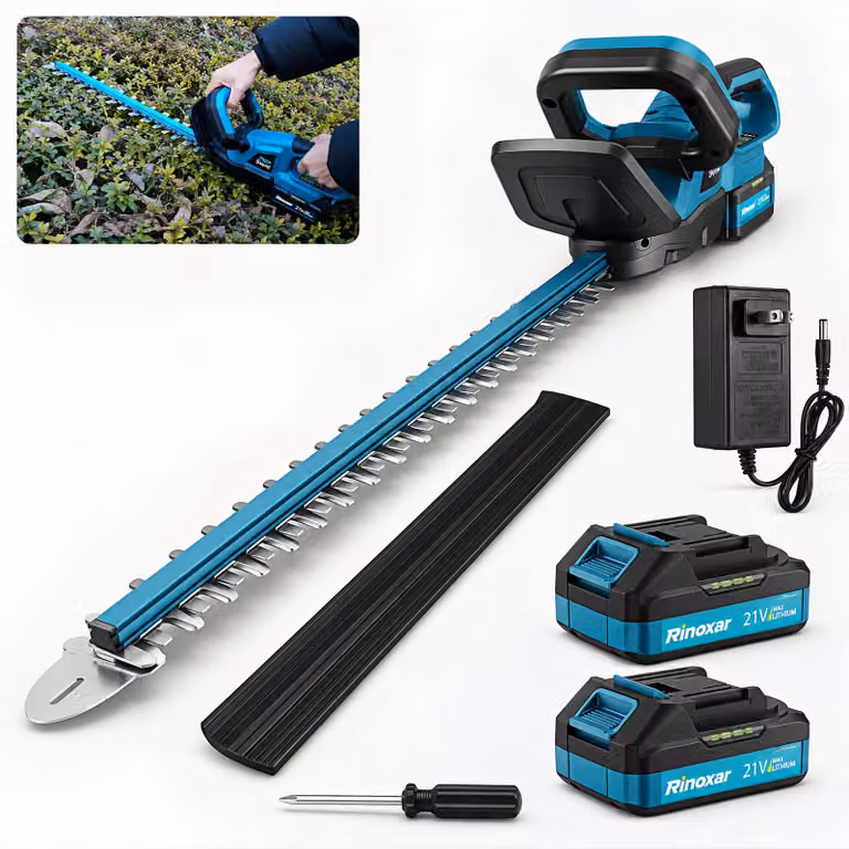 Tagliasiepi senza fili 600W - Lama professionale 52cm - Batteria 8000mAh - Taglio preciso