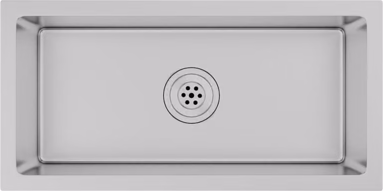 Lavello da Cucina Lavorato a Mano in Acciaio Inox