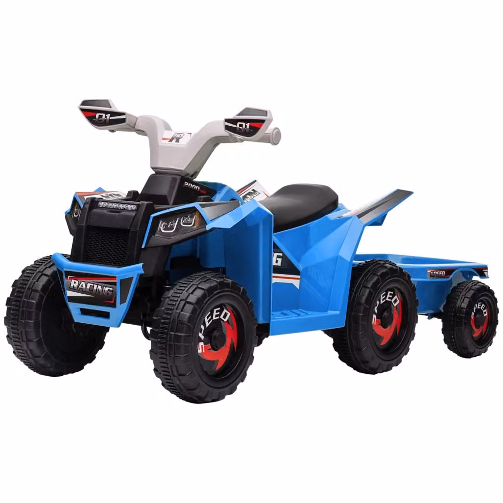 Quad Elettrico per Bambini XYLO con Rimorchio 6V Blu – 2