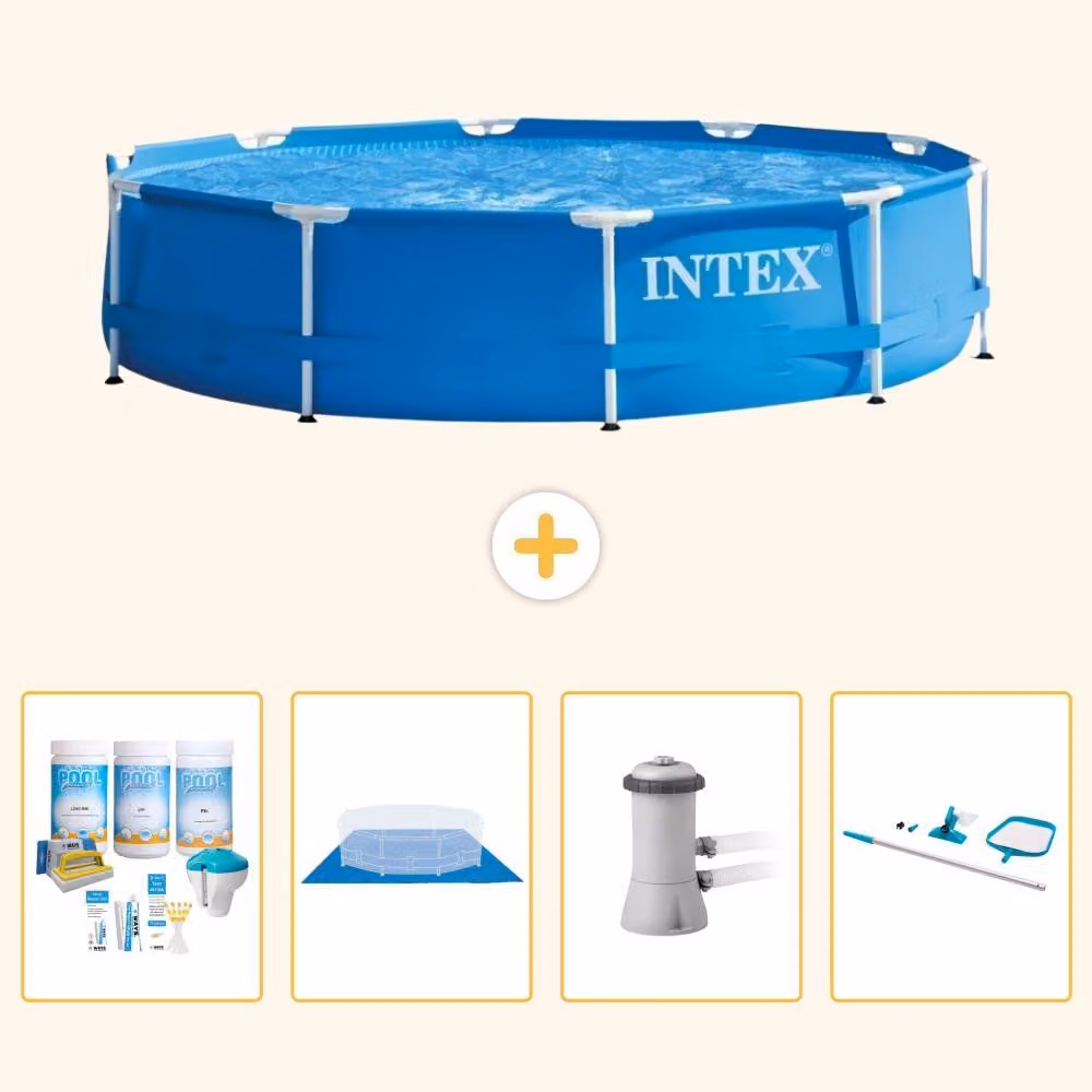 Piscina autoportante rettangolare - 366x76 cm - 5 pezzi - Modello S21007