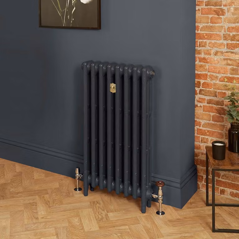 Radiatore Tradizionale in Ghisa a 3 Colonne - Grigio Scuro - 760mm x 263mm