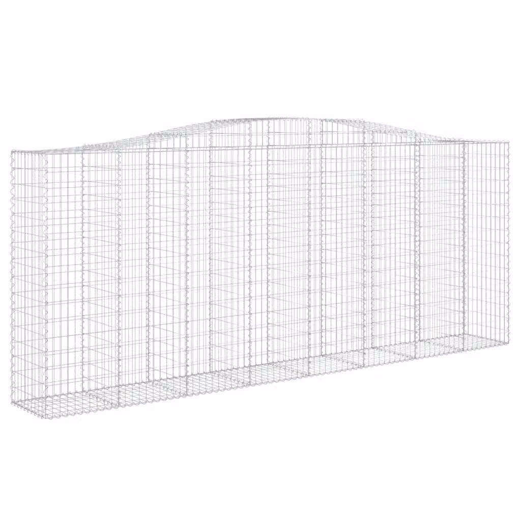 Cesto Gabbione ad Arco 400x50x160/180 cm Ferro Zincato