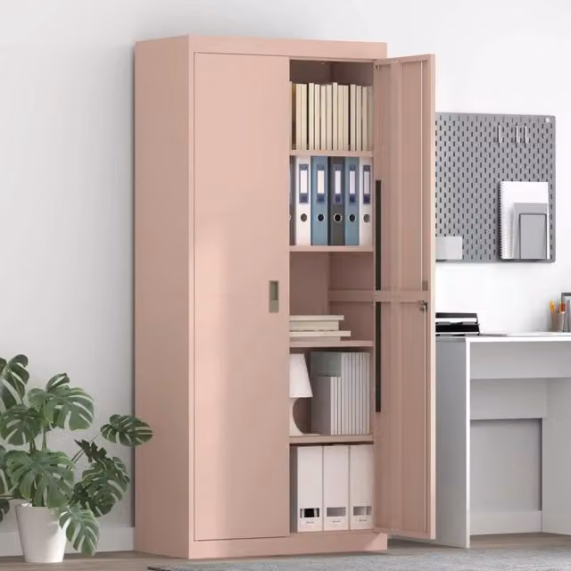 Armadio Rosa 80 x 40 x 180 cm Acciaio 3406185