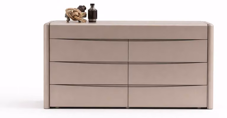 Comò, cassettiera, armadio, mobili contenitori in legno con dettagli in metallo
