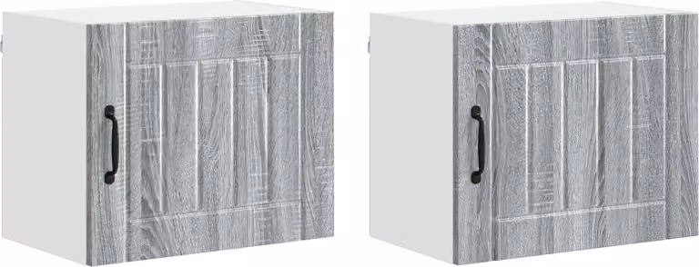 Armadietto a muro LUCCA 2 pcs Grigio Sonoma 50 x 31 x 40 cm
