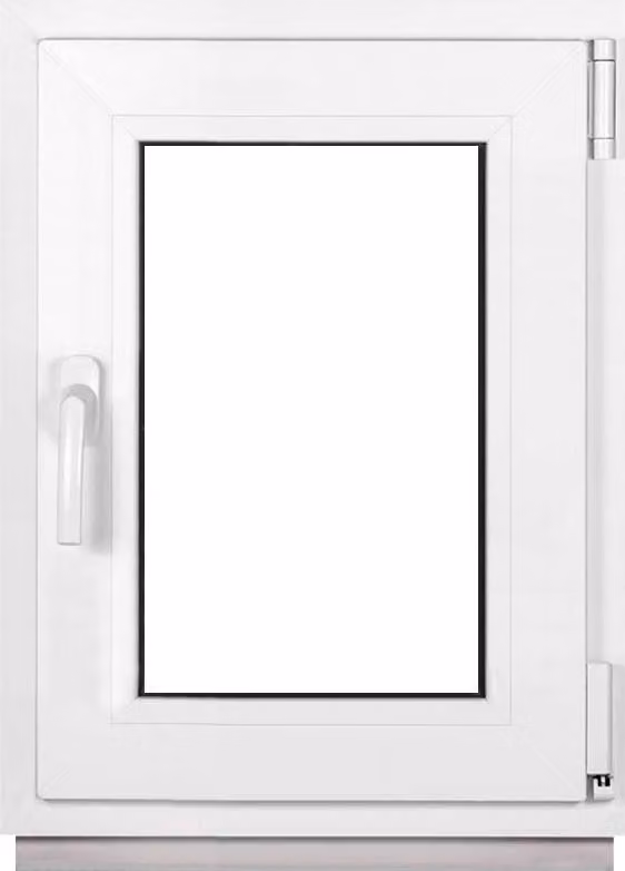 Finestra Framex per cantina piccola finestra bianca larghezza x altezza 45 x 65 cm (450 x 650 mm) doppia (32 mm) rotazione/inclinazione DIN destra - Premium - Tutte le misure