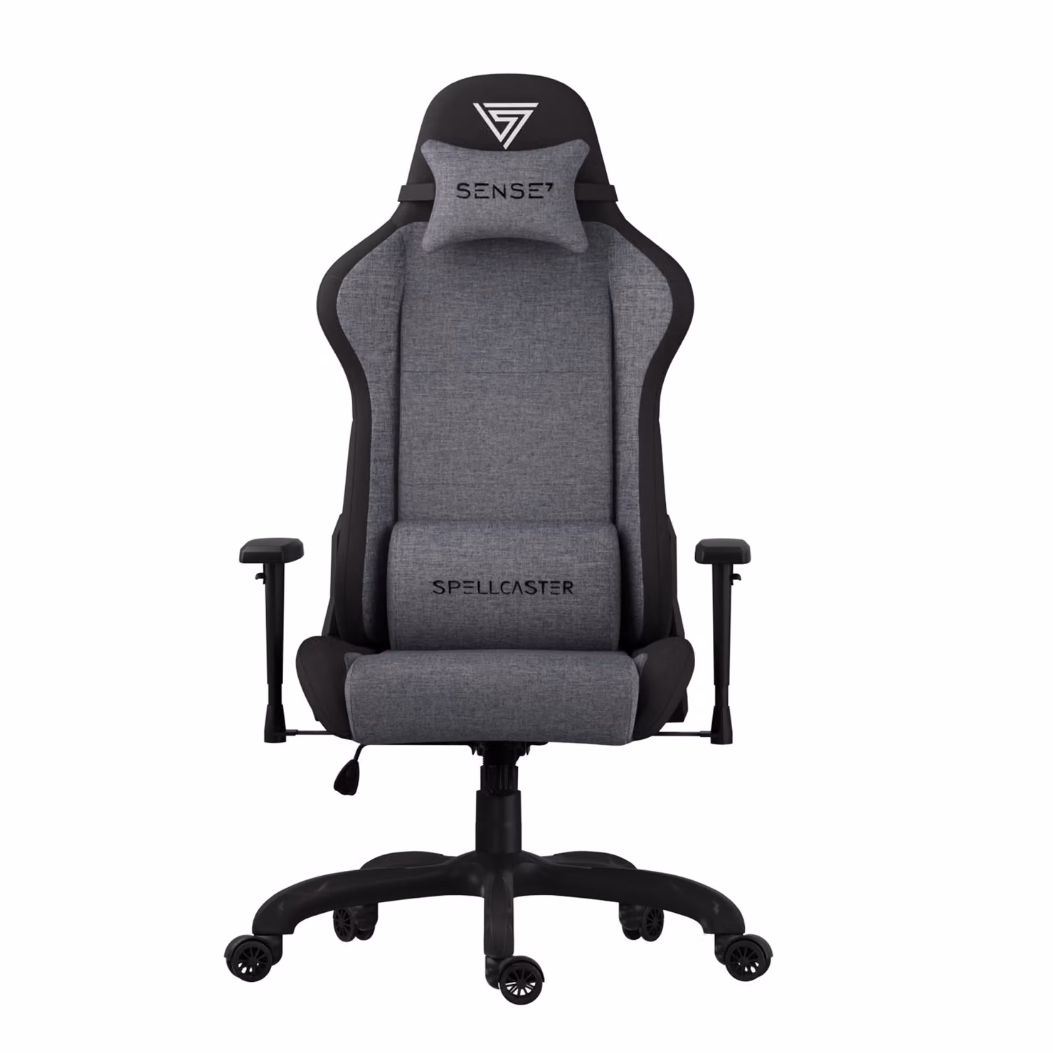 Sense7 Spellcaster FUKU sedia da gioco, poltrona da gioco, sedia da ufficio, sedia da scrivania ergonomica, sedia girevole 120 kg, grigio