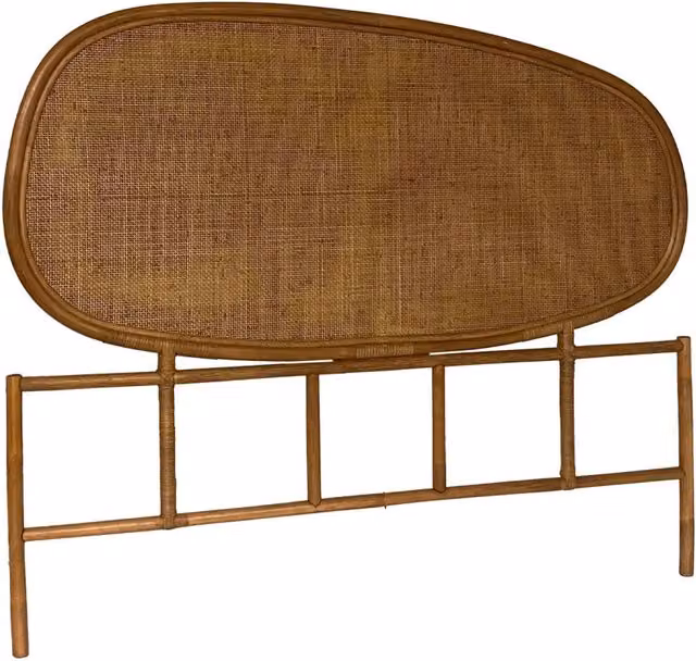 Testiera in rattan scuro