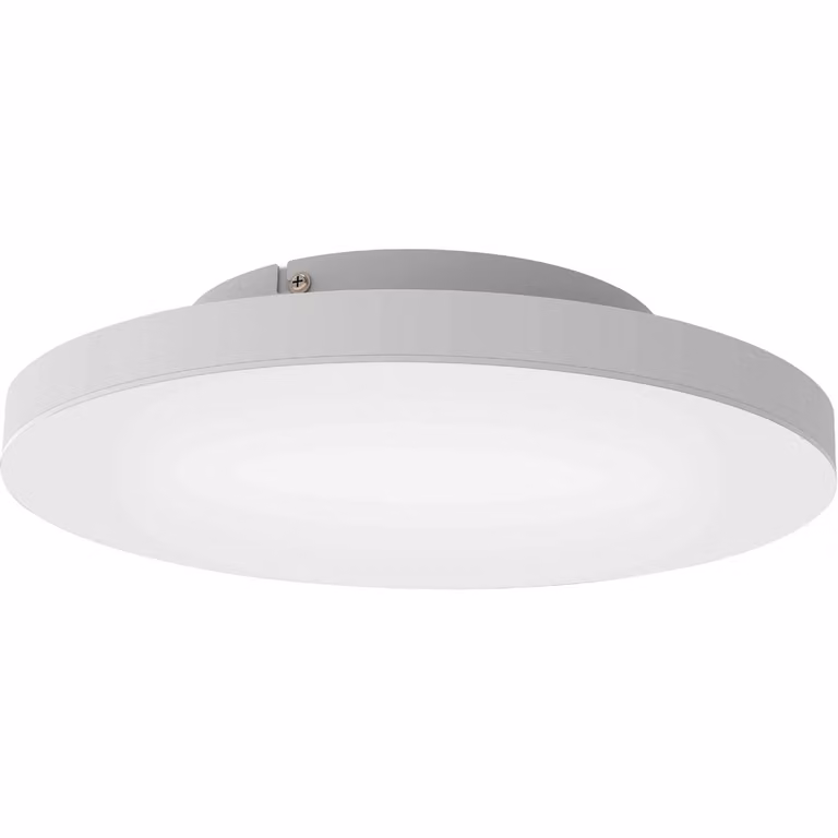 Plafoniera Moderna Turcona-Z Acciaio Bianco Luce Led Integrato 22,4W