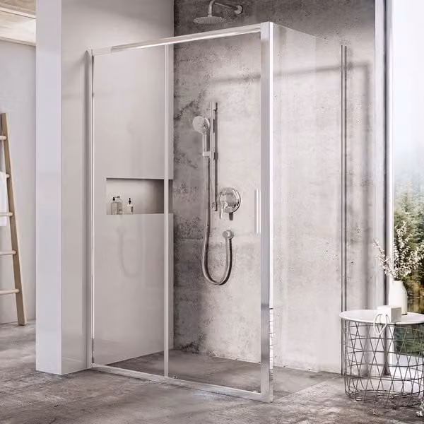 Schermo doccia per porta doccia RAVAK Blix Slim BLSPS 80 cm Lest+trasparente X9BM40C00Z1