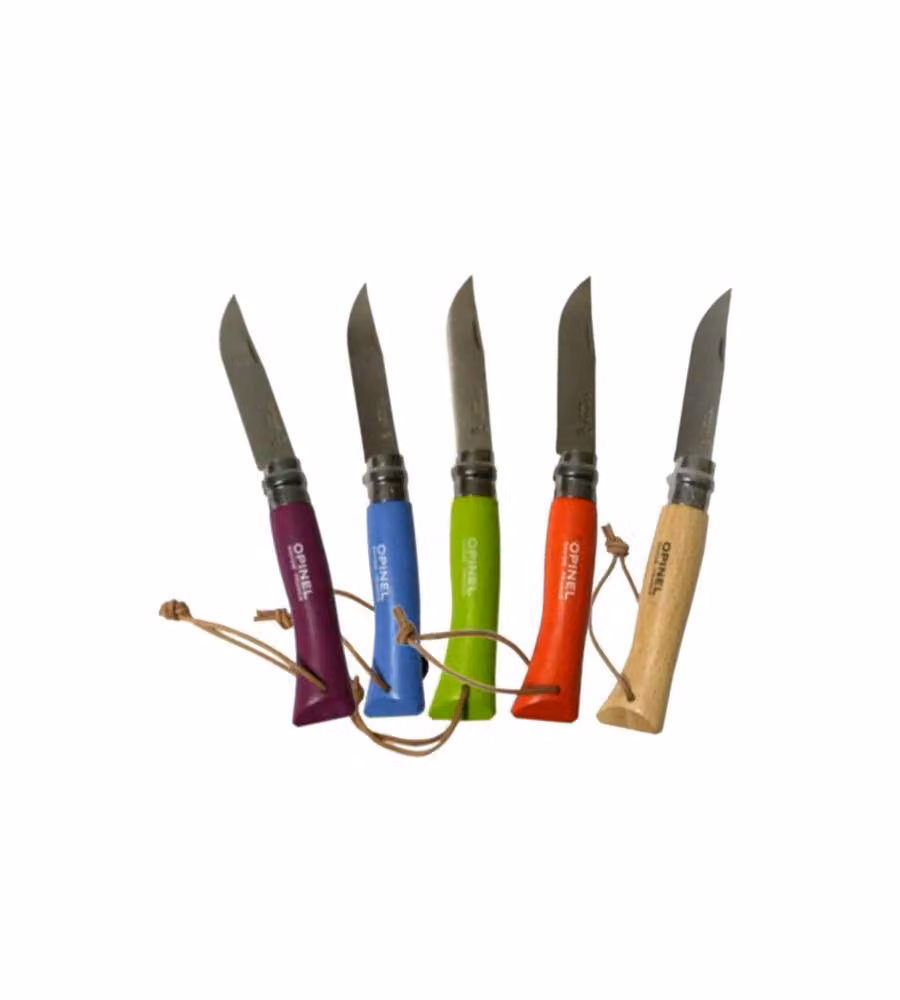 Coltello Virobloc Inox N. 7 Gita Mandarino  Opinel